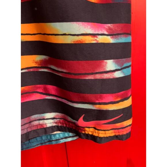 Nike Med Block Stripe Breaker 11" Swim Volley Trunk NESS9419 659 Laser Fuschsi - Picture 2 of 3